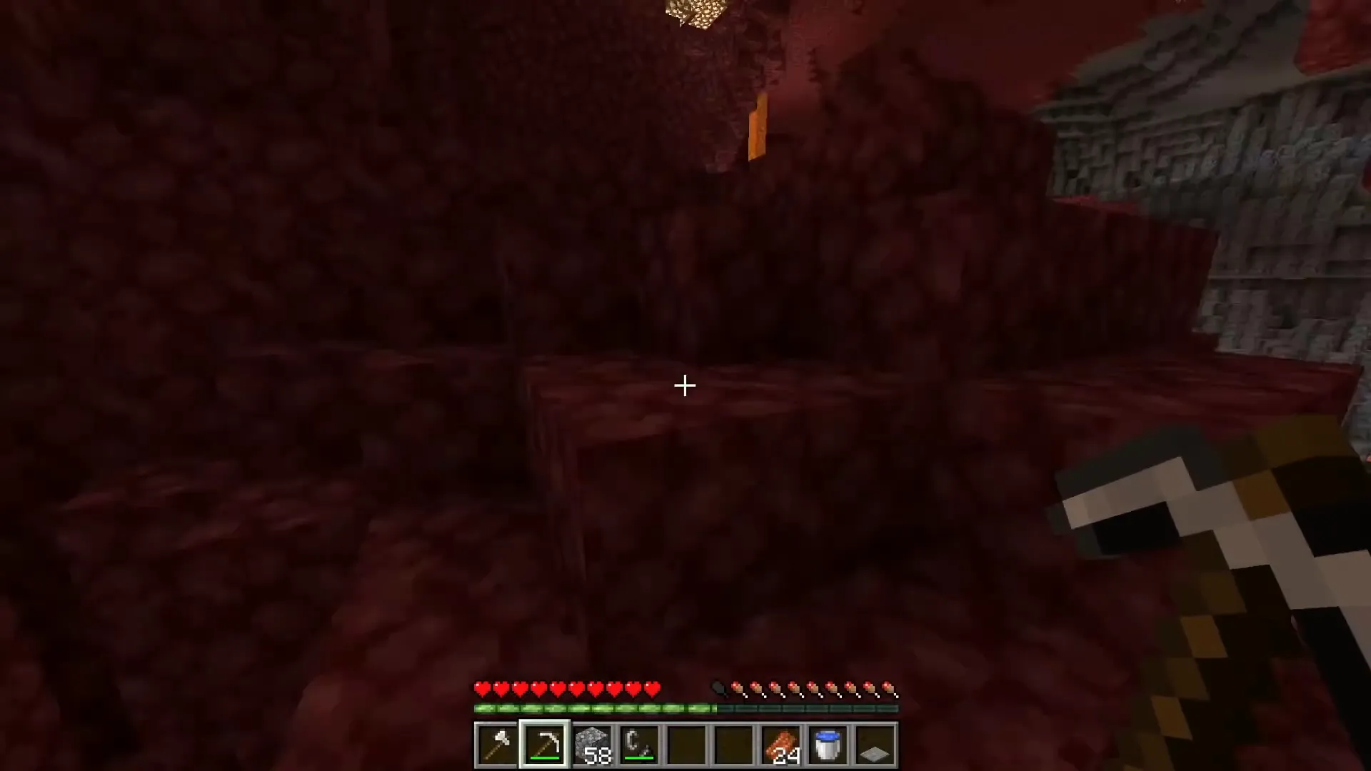 Coletando ouro no Nether